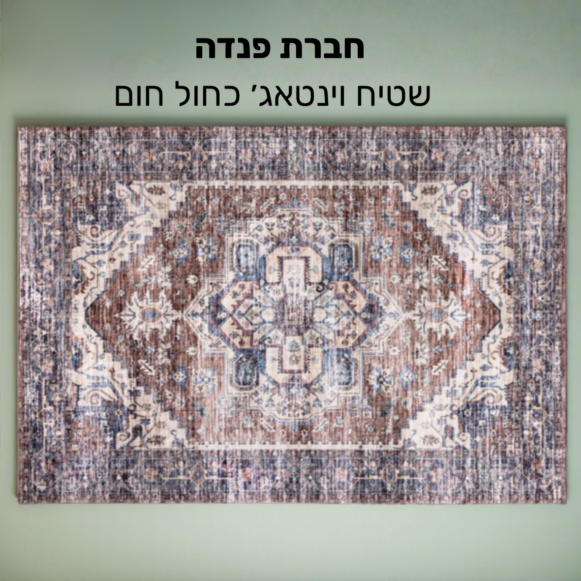 שטיח וינטאג'-230*160-Blue-brown
